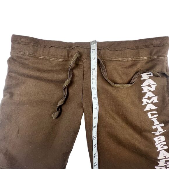 Vintage Girl Knit Shorts Large Panama City FL Y2K Graphic Drawstring Casual Pant - Picture 4 of 9
